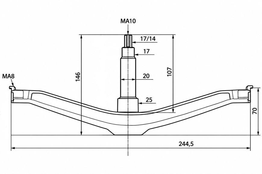 Крестовина барабана для стиральной машины Samsung DC97-15182A Original 19.0009 фото